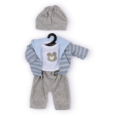 FAO Schwarz Baby Doll Adoption FAO Baby Doll Adoption Outfit - Light Blue & Grey
