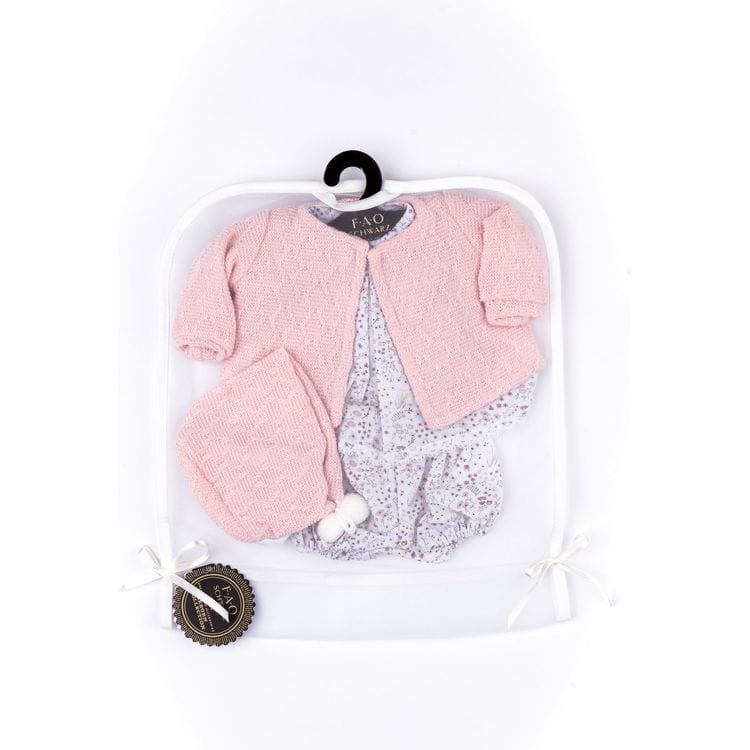 FAO Schwarz Baby Doll Adoption FAO Baby Doll Adoption Outfit - Pink Cardigan