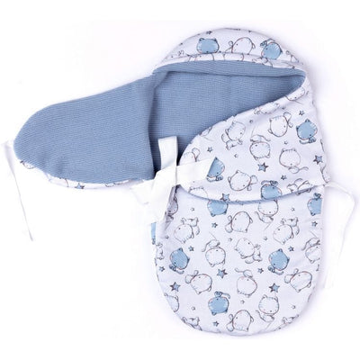 FAO Schwarz Baby Doll Adoption FAO Baby Doll Adoption Swaddle  -Blue with Cats