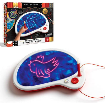 FAO Schwarz Creativity LED Mess-Free Glow Drawing Palette with Built-In Music