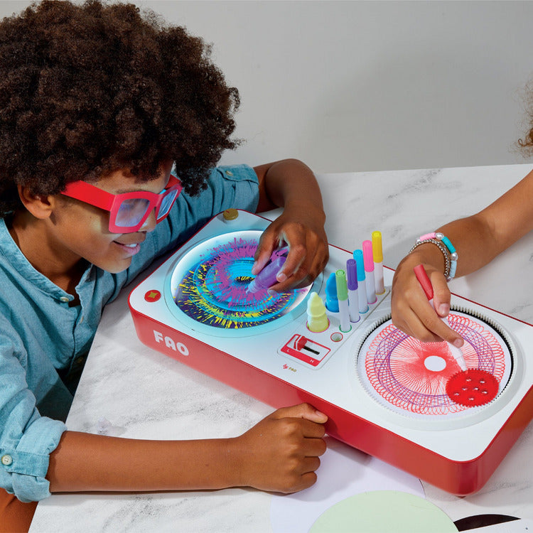 Fao Schwarz 3D authentic Light Up Spin Art