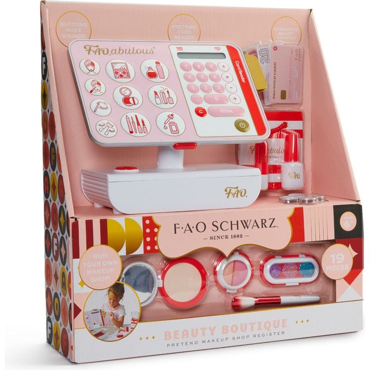 FAO Schwarz Fashion Activity and Roleplay Beauty Boutique Pretend Makeup Shop Register