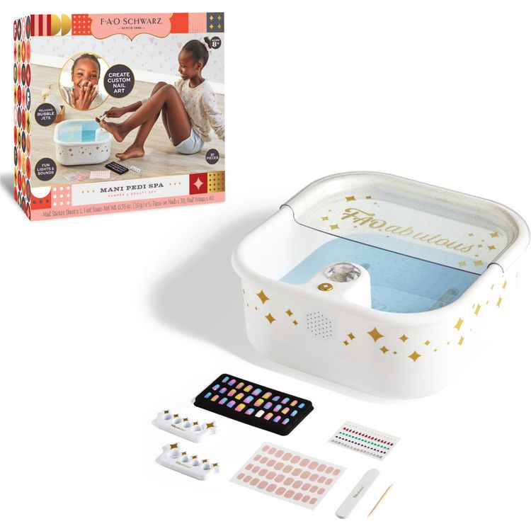 FAO Schwarz Fashion Activity and Roleplay Pampered Manicure and Pedicure Spa Beauty Set