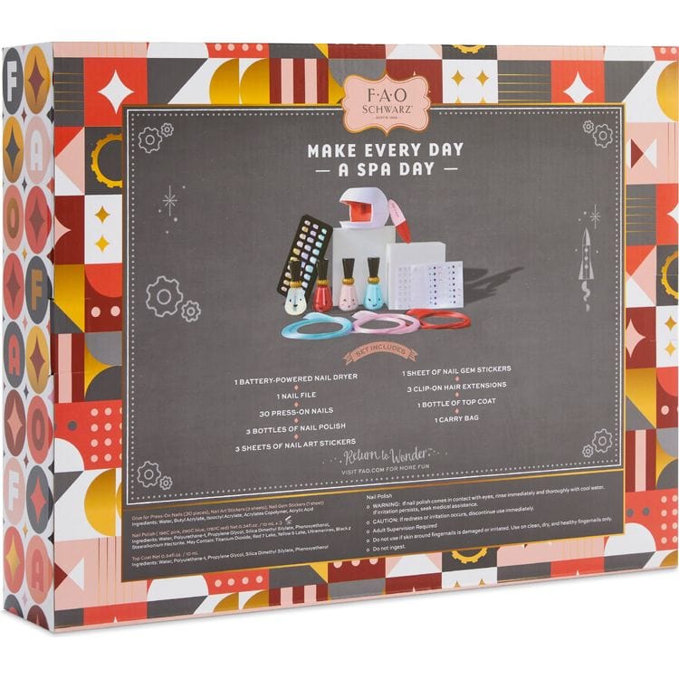 FAO Schwarz Fashion Activity and Roleplay Pampered Play Day Spa Beauty Set