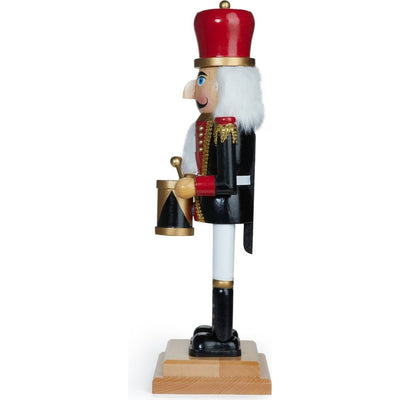 FAO Schwarz Holiday 20 Inch Drumming Wooden Prince Nutcracker