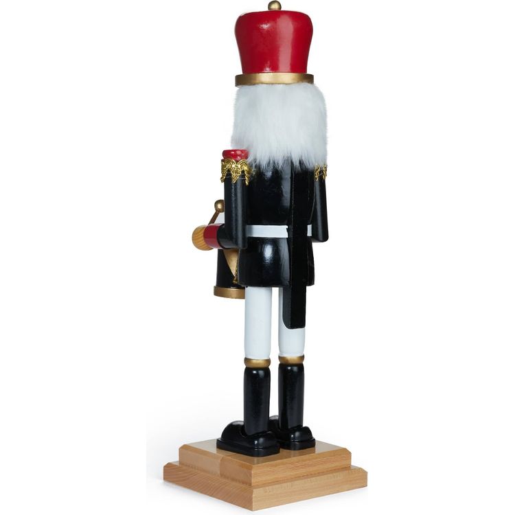 FAO Schwarz Holiday 20 Inch Drumming Wooden Prince Nutcracker