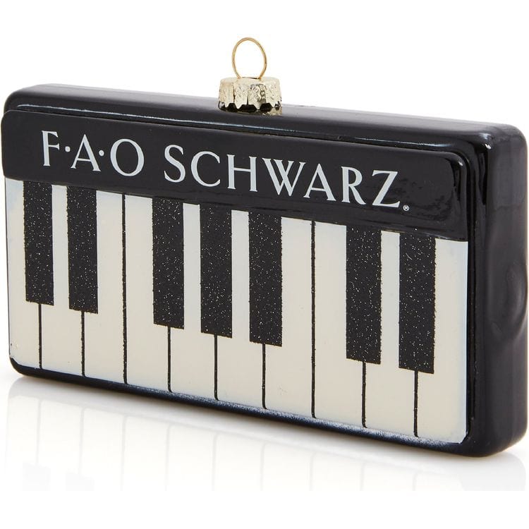 FAO Schwarz Holiday FAO Piano Glass Ornament