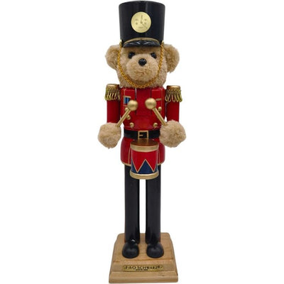 FAO Schwarz Holiday FAO Teddy Bear Nutcracker 14"