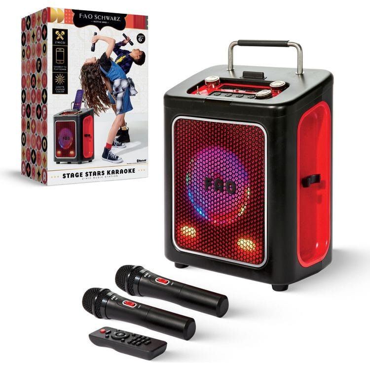 FAO Schwarz Music Stage Stars Karaoke 2-Mic Music Station