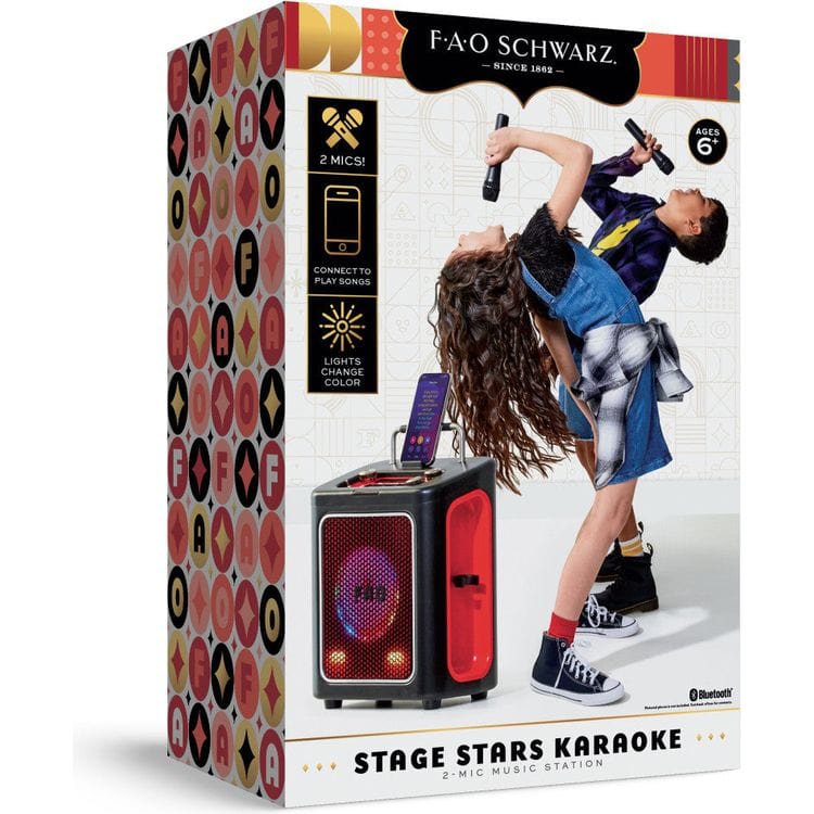 FAO Schwarz Music Stage Stars Karaoke 2-Mic Music Station