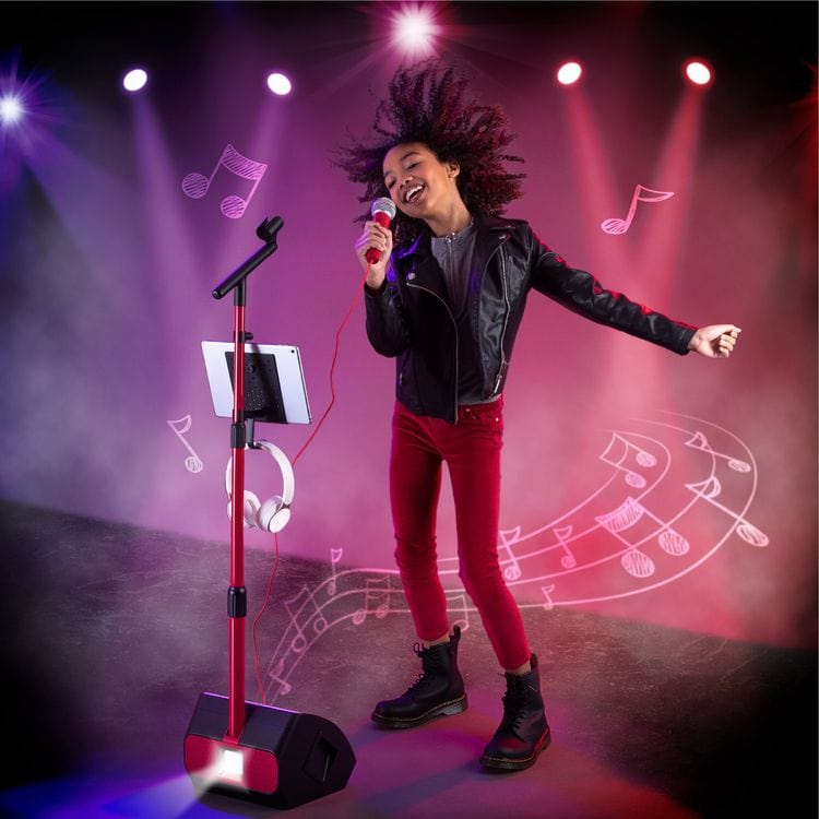 FAO Schwarz Music Stage Stars Karaoke Mic & Stand