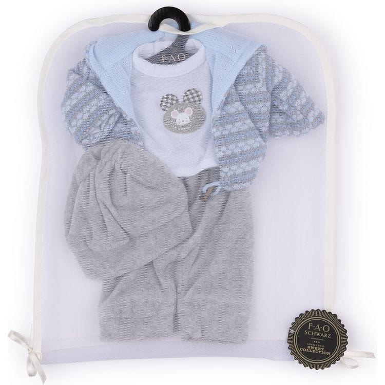 FAO Schwarz My FAO Doll My FAO Doll Outfit - Light Blue & Grey