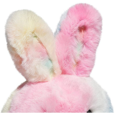 FAO Schwarz Plush 10" Chibi Pals Toy Plush Bunny  - Rainbow Tie Dye