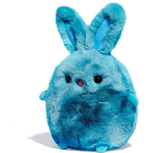 FAO Schwarz Plush 10" Chibi Pals Toy Plush Bunny  - Turquoise Tie Dye