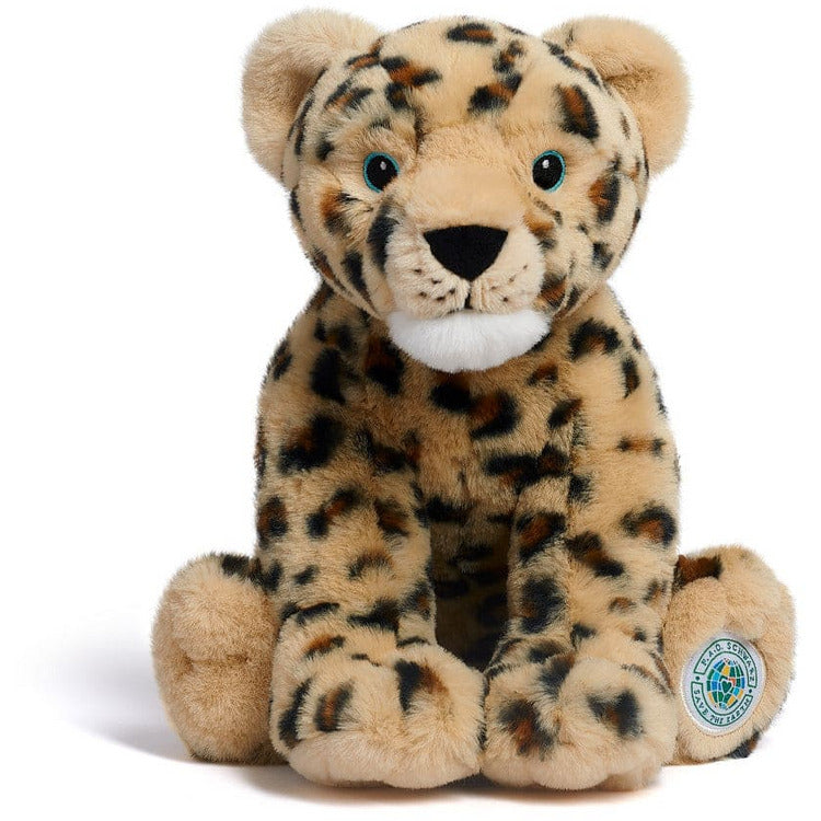 FAO Schwarz Plush 10" Planet Love Recycled Bottle Toy Plush Amur Leopard