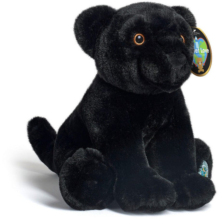 FAO Schwarz Plush 10" Planet Love Recycled Bottle Toy Plush Black Panther