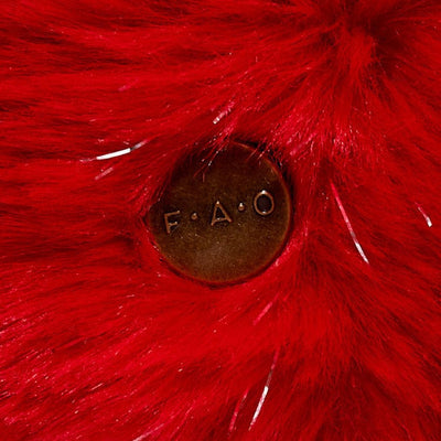 FAO Schwarz Plush 10" Sparklers Toy Plush Bear - Red