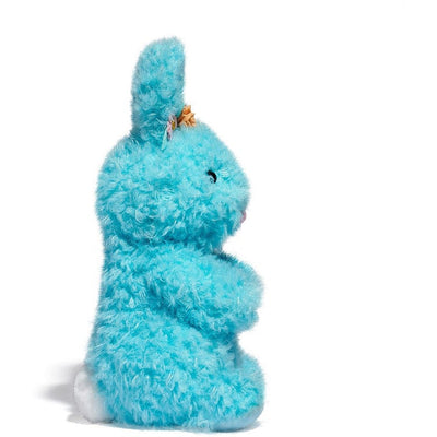 FAO Schwarz Plush 10" Toy Plush Bunny with Flower Crown - Blue