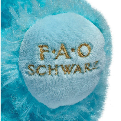FAO Schwarz Plush 10" Toy Plush Bunny with Flower Crown - Blue