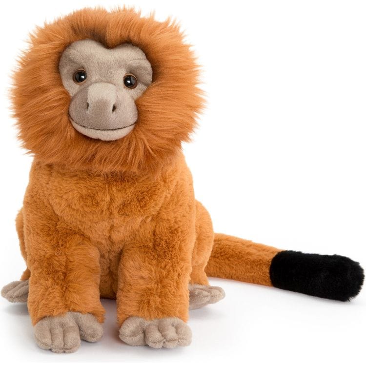 FAO Schwarz Plush 12" Adopt A Wild Pal Endangered Gold Lion Tamarin Plush