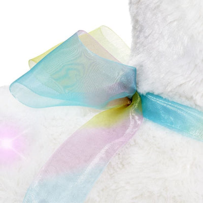 FAO Schwarz Plush 12" Glow Brights LED with Sound Alpaca Plush - Cream