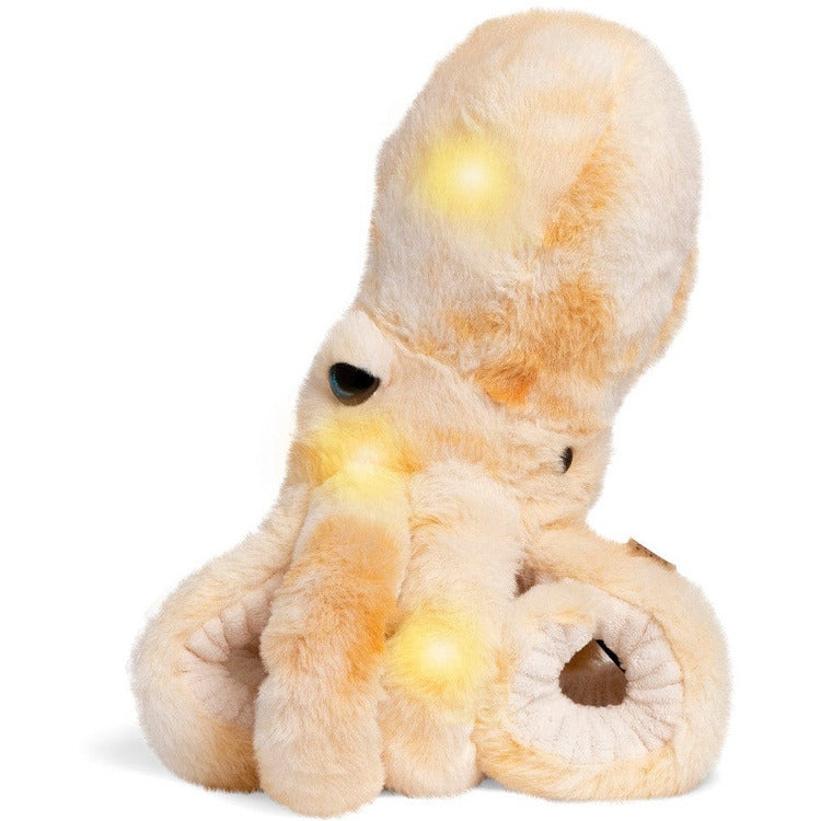 FAO Schwarz Plush 12" Glow Brights Toy Plush LED with Sound Octopus