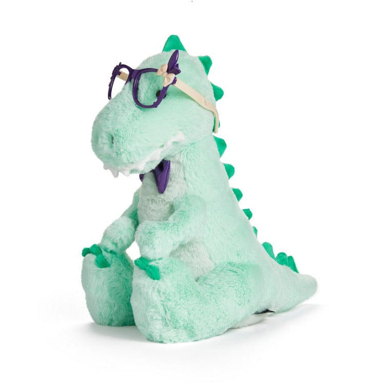 FAO Schwarz Plush 12" Sparklers Toy Plush T-Rex with Removable Bunny Glasses