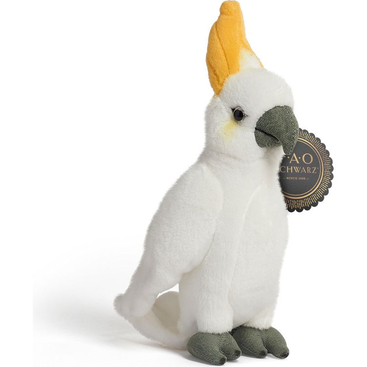 FAO Schwarz Plush 6" Toy Plush Cockatoo - White
