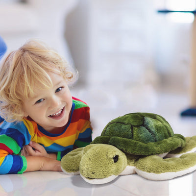 FAO Schwarz Plush Adopt A Pets 15" Toy Plush Lying Sea Turtle