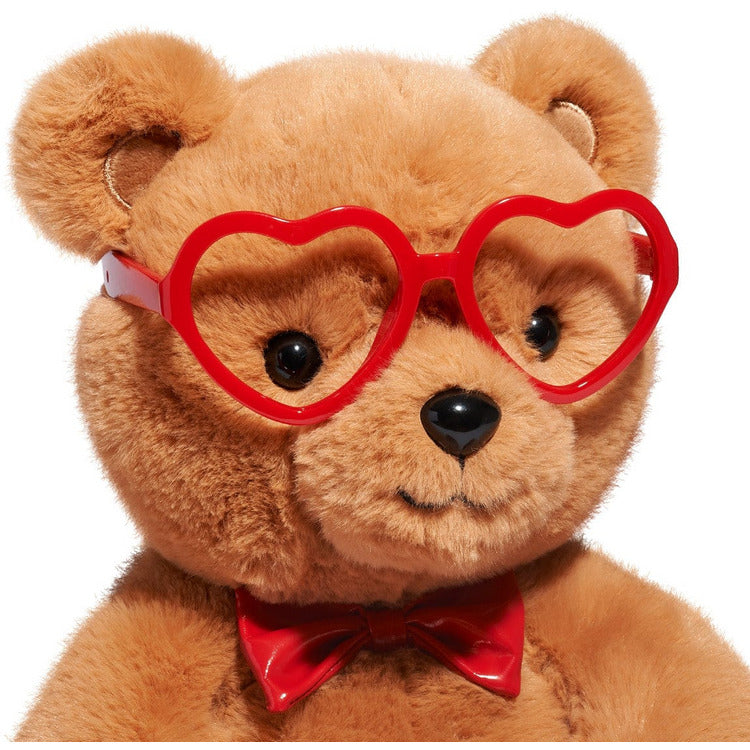 FAO Schwarz Plush F.A.O. Schwarz® 12" Sparklers Toy Plush Bear with Removable Red Heart Glasses