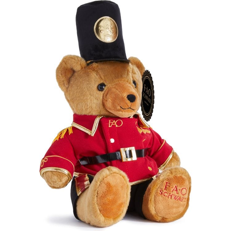 FAO Schwarz Plush Fallon Favorites 16" Toy Soldier Plush Bear