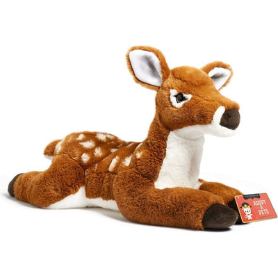 FAO Schwarz Plush Toy Plush Lying Baby Deer 22 inch