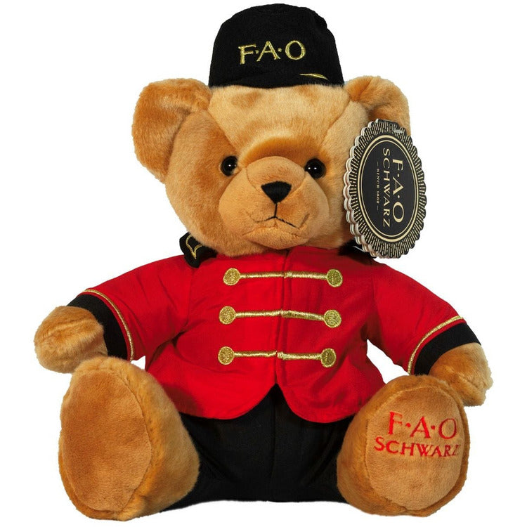 FAO Schwarz Plush Toy Soldier Teddy Bear