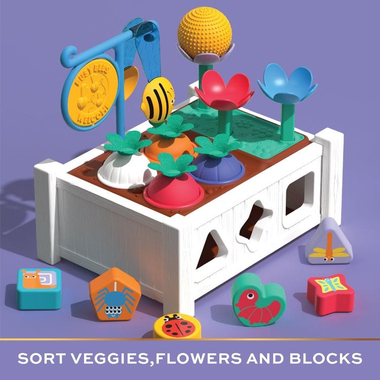 FAO Schwarz Preschool Bumble Bee Garden Sort & Match Set