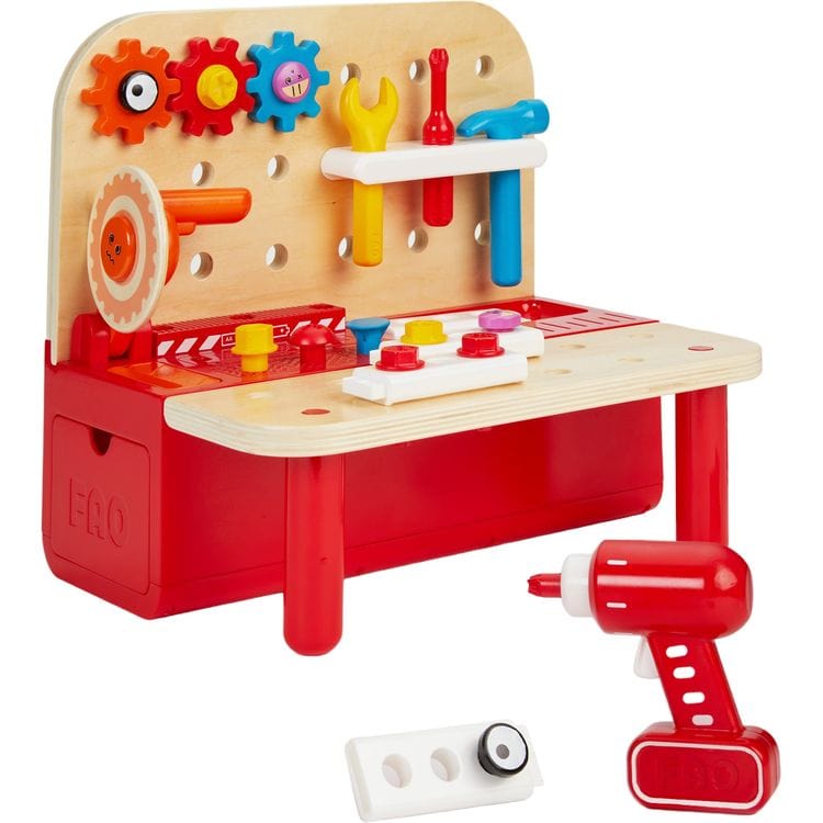 FAO Schwarz Preschool Pro Tools Workbench 4-in-1 Hardware Station