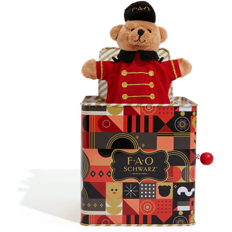 FAO Schwarz Souvenirs Teddy Bear Jack in the Box