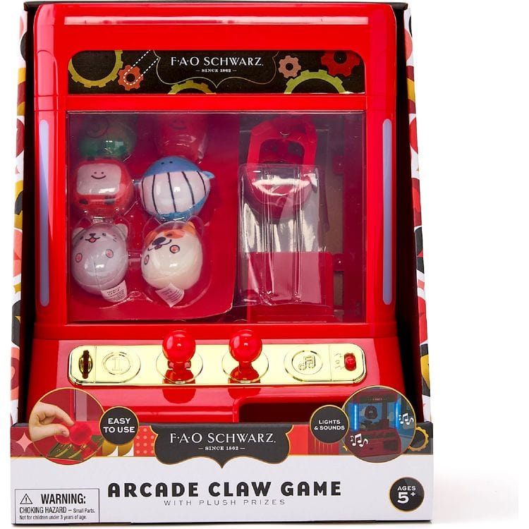 FAO Schwarz STEM Arcade Claw Game with Plush Prizes