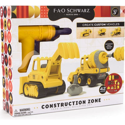 FAO Schwarz STEM Construction Zone Take-A-Part Building Set