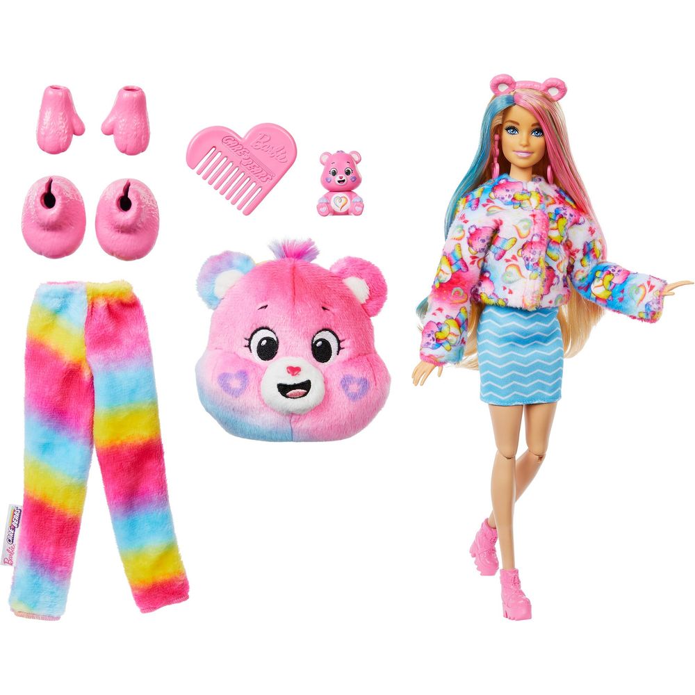 Care Bears Barbie Cutie Reveal Doll - Togetherness Bear