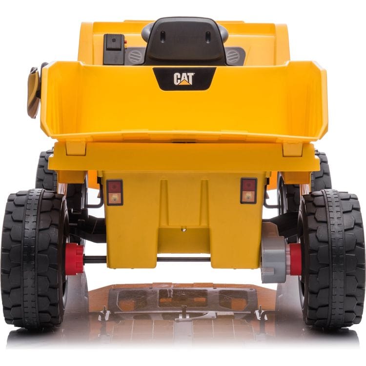 Freddo Outdoor 12V CAT Dump Truck 1-Seater Ride On - Yellow