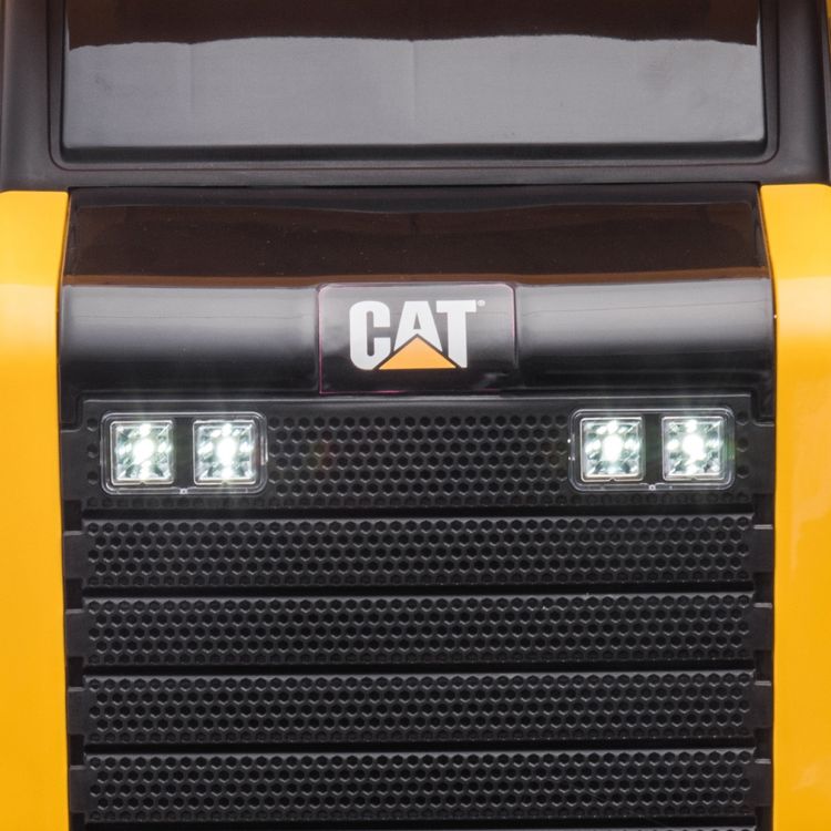 Freddo Outdoor 12V CAT Dump Truck 1-Seater Ride On - Yellow