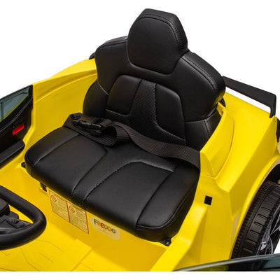 Freddo Outdoor 12V Corvette C8 1-Seater Ride On Car - Yellow