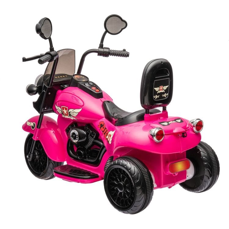 Freddo Outdoor 12V Kids Cruiser 1-Seater Motorcycle - Pink