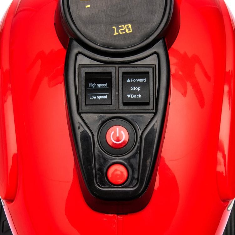 Freddo Outdoor 12V Kids Cruiser 1-Seater Motorcycle - Red