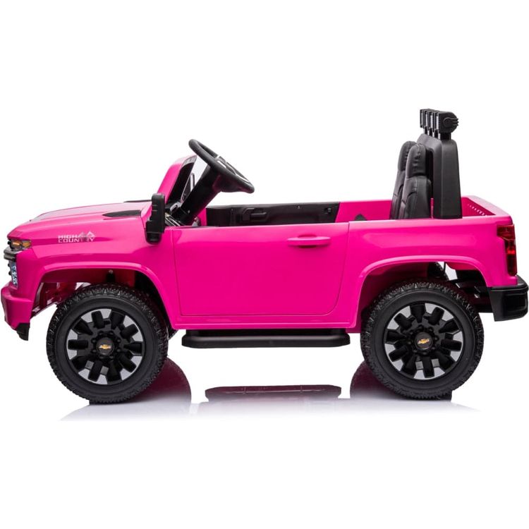 Freddo Outdoor 24V 4x4 Chevrolet Silverado 2 Seater Ride on Truck for Kids - Pink