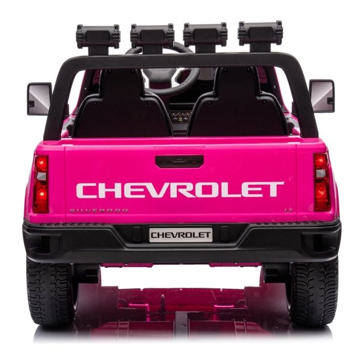 Freddo Outdoor 24V 4x4 Chevrolet Silverado 2 Seater Ride on Truck for Kids - Pink