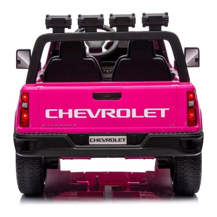 Freddo 24V 4x4 Chevrolet Silverado 2 Seater Ride On Truck Pink