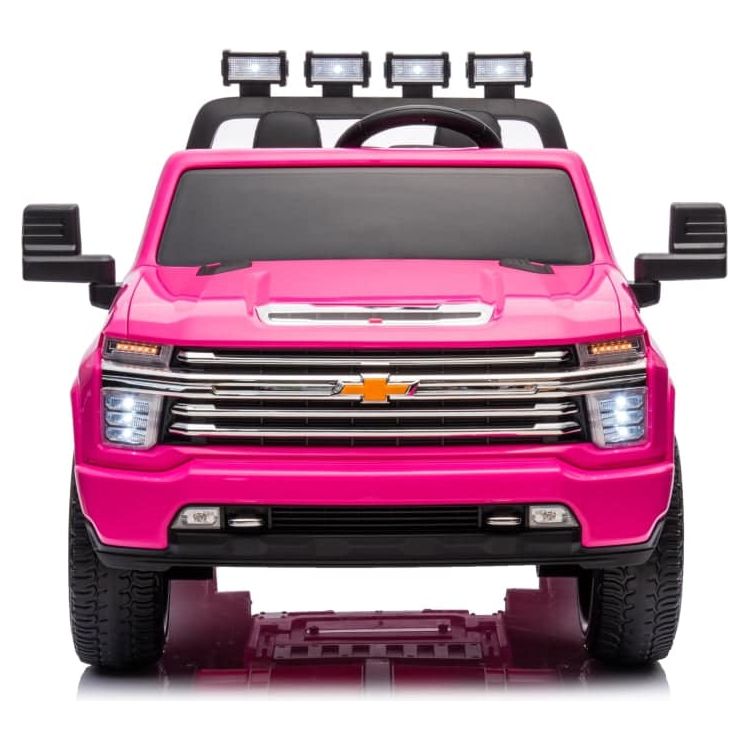Freddo Outdoor 24V 4x4 Chevrolet Silverado 2 Seater Ride on Truck for Kids - Pink
