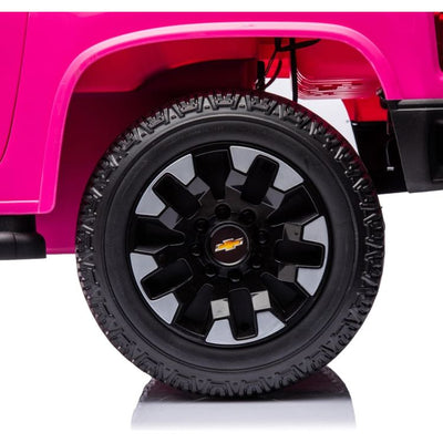 Freddo Outdoor 24V 4x4 Chevrolet Silverado 2 Seater Ride on Truck for Kids - Pink
