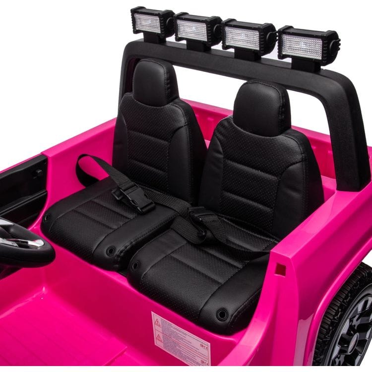 Freddo Outdoor 24V 4x4 Chevrolet Silverado 2 Seater Ride on Truck for Kids - Pink